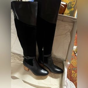 Mark Fisher, multi leather EISA style over the knee boot